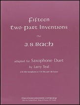 15 TWO PART INVENTIONS SAX DUET cover